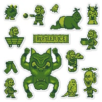 Image 1 of Beetlejuice GB Sticker Set (14 Pieces)