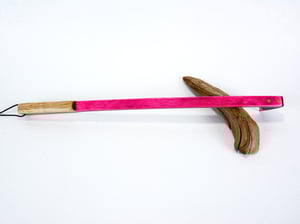 Image of Handmade Wood Back Scratcher, Spectraply Wood Pink Lady, Gift for her