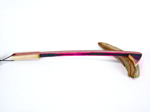 Image of Handmade Wood Back Scratcher, Spectraply Wood Pink Lady, Gift for her