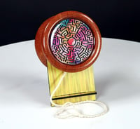 Image 1 of Exotic Australian Sheoak Rainbow Maze yo-yo, #2025-043