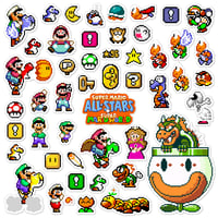 Image 1 of Super Mario All-Stars: Super Mario World Sticker Set (48 Pieces)