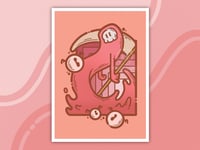 Pink Reaper 5x7 Art Print