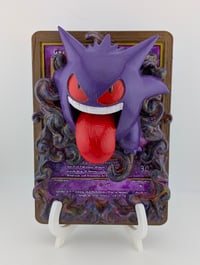 Image 1 of Gengar Pokemon TCG Card Handpainted 3D Wall Art
