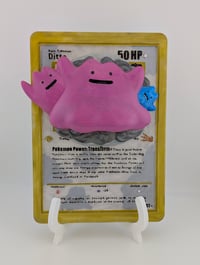Image 1 of Ditto Handpainted Pokemon TCG 3D Wall Art