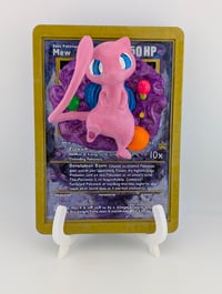 Image 1 of Mew Handpainted Pokemon TCG 3D Wall Art