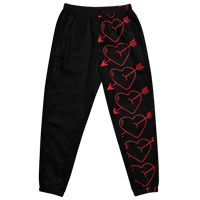 Image 1 of FALLING HEARTS TRACK PANTS (UNISEX)