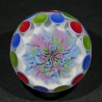 Image 1 of Pastel Dbl Scroll Implosion Pinwheel Marble
