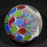 Image 5 of Pastel Dbl Scroll Implosion Pinwheel Marble