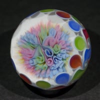Image 8 of Pastel Dbl Scroll Implosion Pinwheel Marble