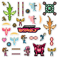 Legendary Wings NES Sticker Set (31 Pieces)