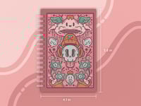 Image 2 of Small Skull Boy Reusable Sticker Book