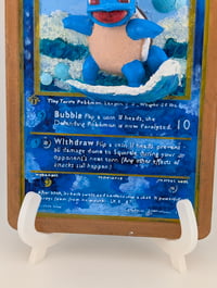Image 2 of Squirtle Pokemon TCG Handpainted 3D Wall Art