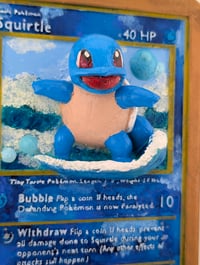 Image 3 of Squirtle Pokemon TCG Handpainted 3D Wall Art