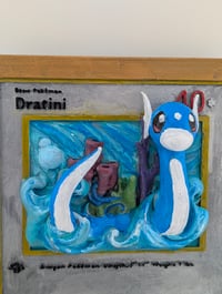 Image 3 of Dratini Pokemon TCG Handpainted 3D Wall Art