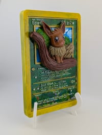 Image 3 of Eevee Pokemon TCG Handpainted 3D Wall Art