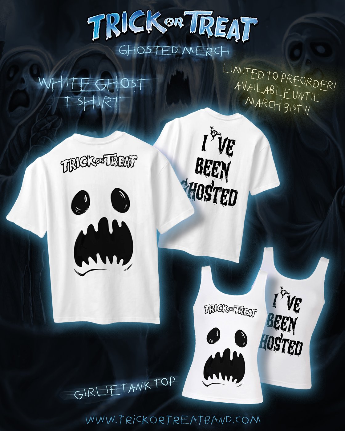 Image of WHITE GHOST T-SHIRT