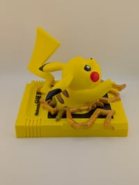 Image 3 of Pokemon Yellow Game Boy Cartridge Handpainted 3D Wall Art