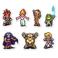 Image 1 of Chrono Trigger Sticker Set (7 Pieces)