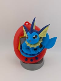 Image 3 of Vaporeon Pocket Pet FanArt Handpainted Model