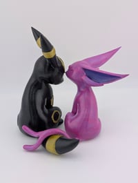 Image 3 of Espeon and Umbreon In Love Handpainted FanArt Model