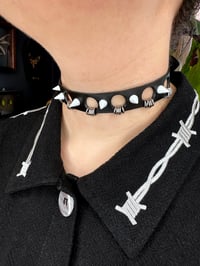 Image 3 of White Gauge Choker 