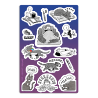 Image 1 of Daily Comics Sticker Sheet