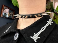 Image 1 of Minimal Alternating Spike Choker 