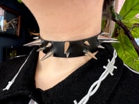 Image 1 of Double Row Spiked Choker 