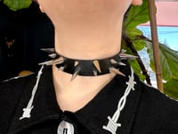 Image 2 of Double Row Spiked Choker 