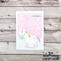 Baby Girl Card - Congrats