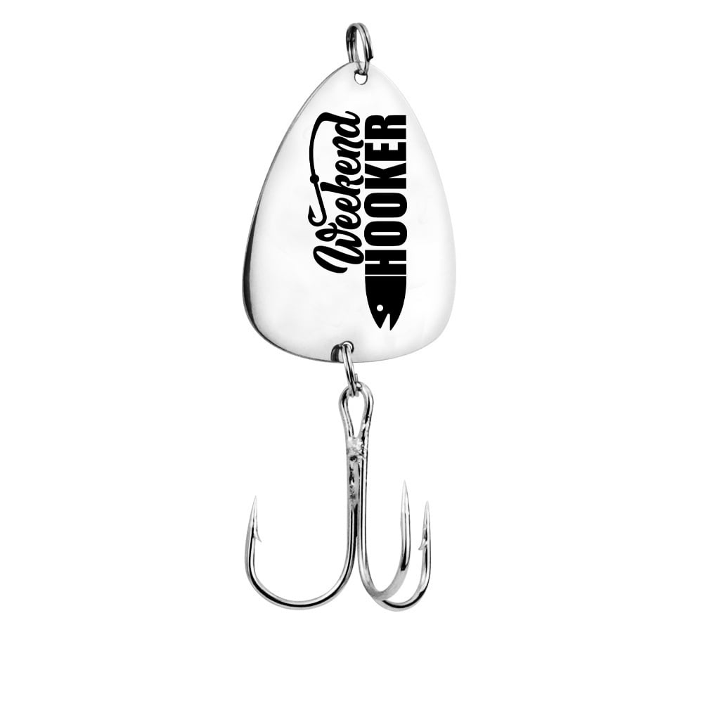 Image of Weekend Hooker Engraved Metal Fish Hook – Funny Fishing Gift for Anglers and Weekend Warriors