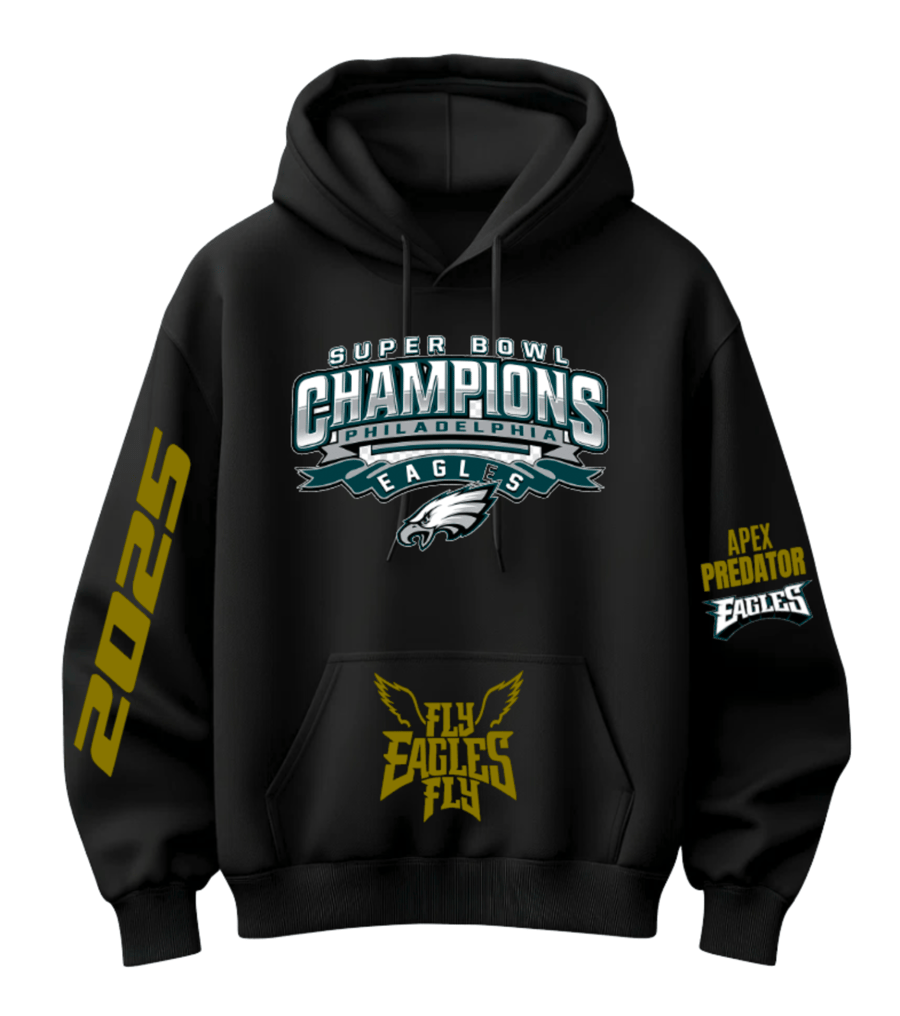 Image of EAGLES SUPERBOWL CHAMPION HOODIE/BLACK