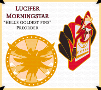 Image 1 of “Hell’s Goldest Pins” Lucifer Pins [PRE-ORDER]