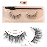 Image 8 of Long Natural Eyelashes  With Plastic Cotton Thread