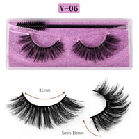 Image 10 of Long Natural Eyelashes  With Plastic Cotton Thread