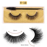 Image 14 of Long Natural Eyelashes  With Plastic Cotton Thread