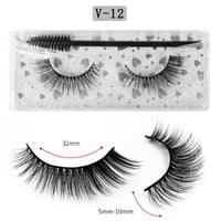 Image 16 of Long Natural Eyelashes  With Plastic Cotton Thread