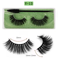 Image 17 of Long Natural Eyelashes  With Plastic Cotton Thread