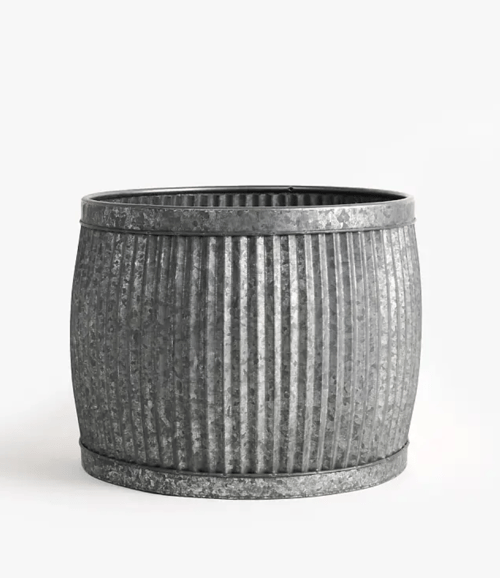 Image of Fluted Tin Planter 