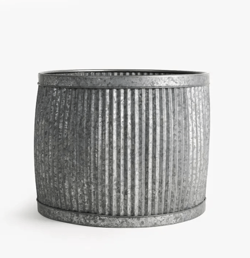 Image of Fluted Tin Planter 
