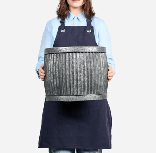 Image of Fluted Tin Planter 