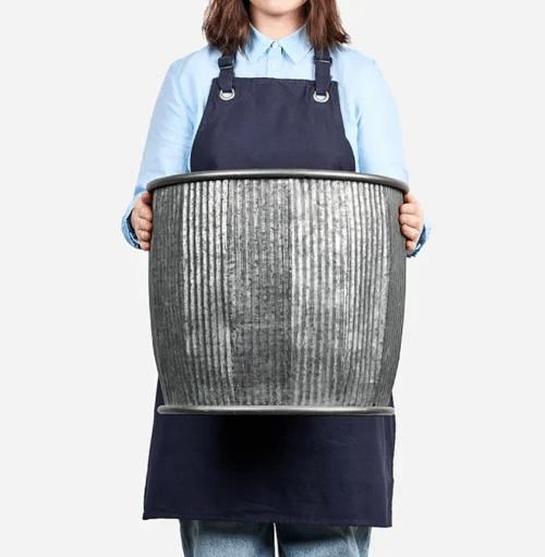 Image of Rolled Rib Fluted Planter 