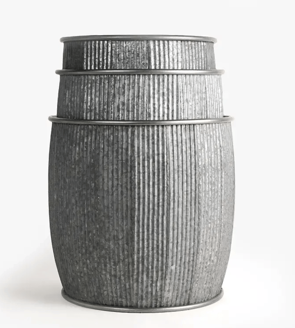 Image of Rolled Rib Fluted Planter 