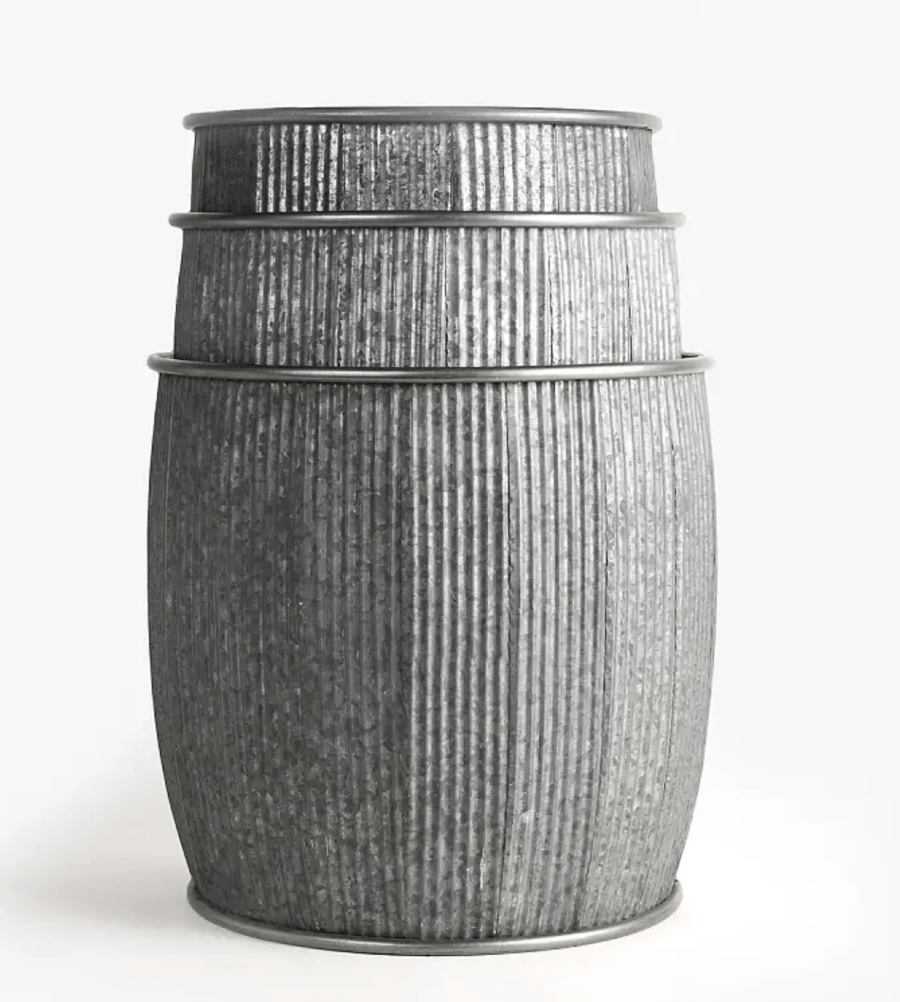 Image of Rolled Rib Fluted Planter 