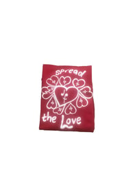 Image of Limited edition red  spread the love long sleeved shirt