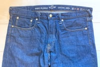 Image 2 of 45 rpm Sorahiko indigo dyed highwater slim fit jeans, size 32 