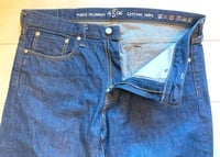 Image 5 of 45 rpm Sorahiko indigo dyed highwater slim fit jeans, size 32 