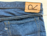 Image 7 of 45 rpm Sorahiko indigo dyed highwater slim fit jeans, size 32 