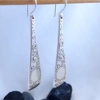 Image 2 of Engraved Vintage Spoon Earrings