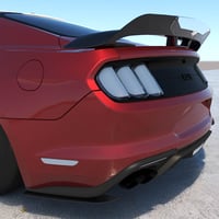 Image 5 of 2015-2023 Mustang Rear Rocker Splitters